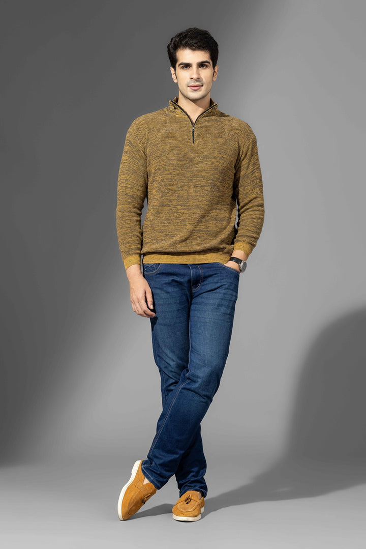 Yellow Premium Flat Knit Polo T-Shirt