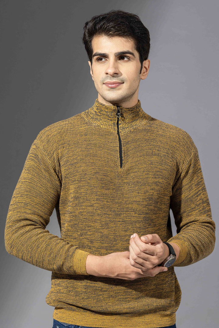 Yellow Premium Flat Knit Polo T-Shirt