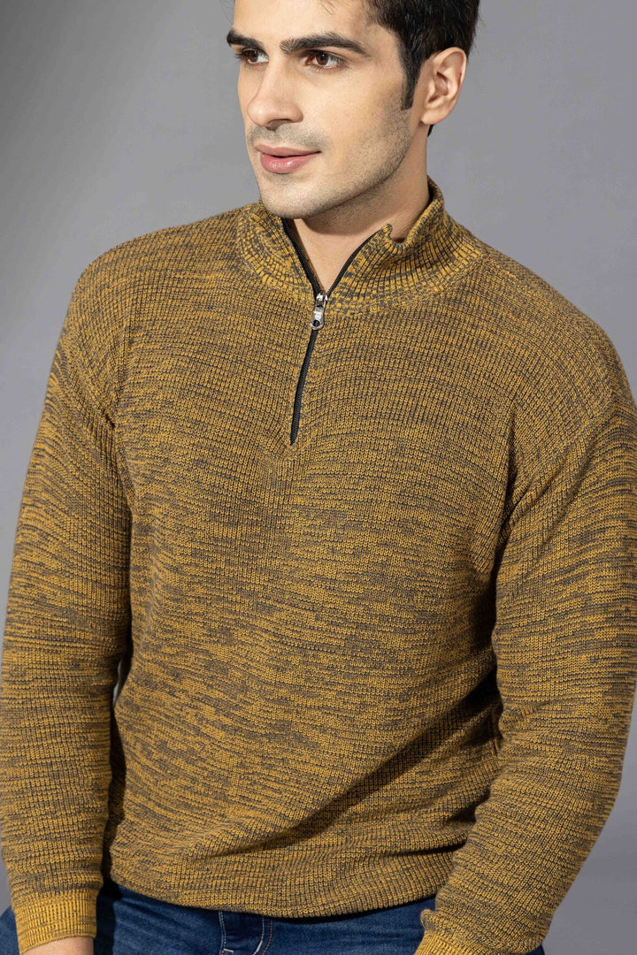 Yellow Premium Flat Knit Polo T-Shirt