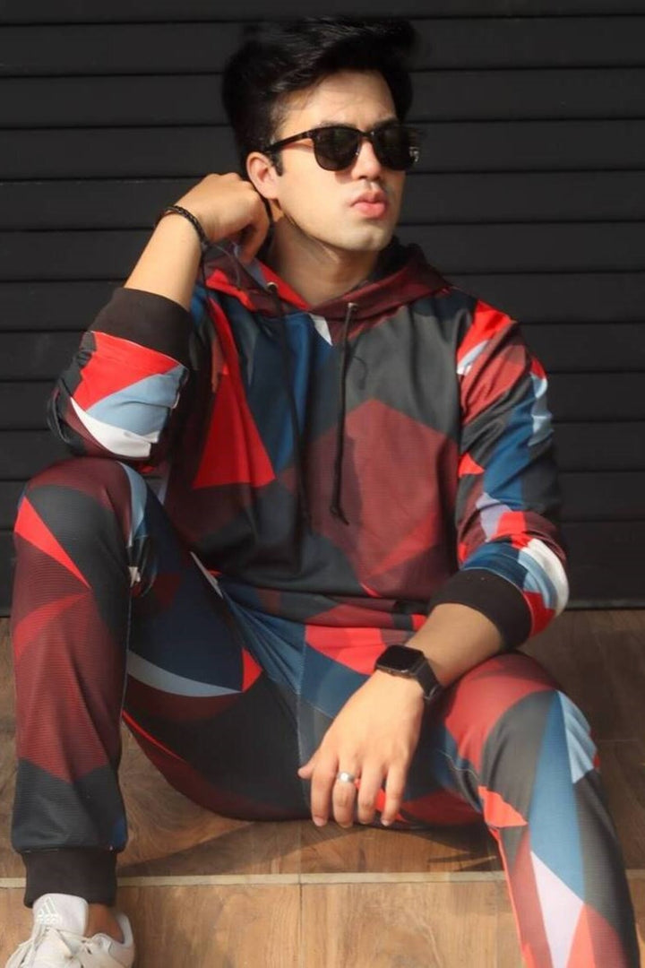 Abstract Multi Color Tracksuit Co-Ords
