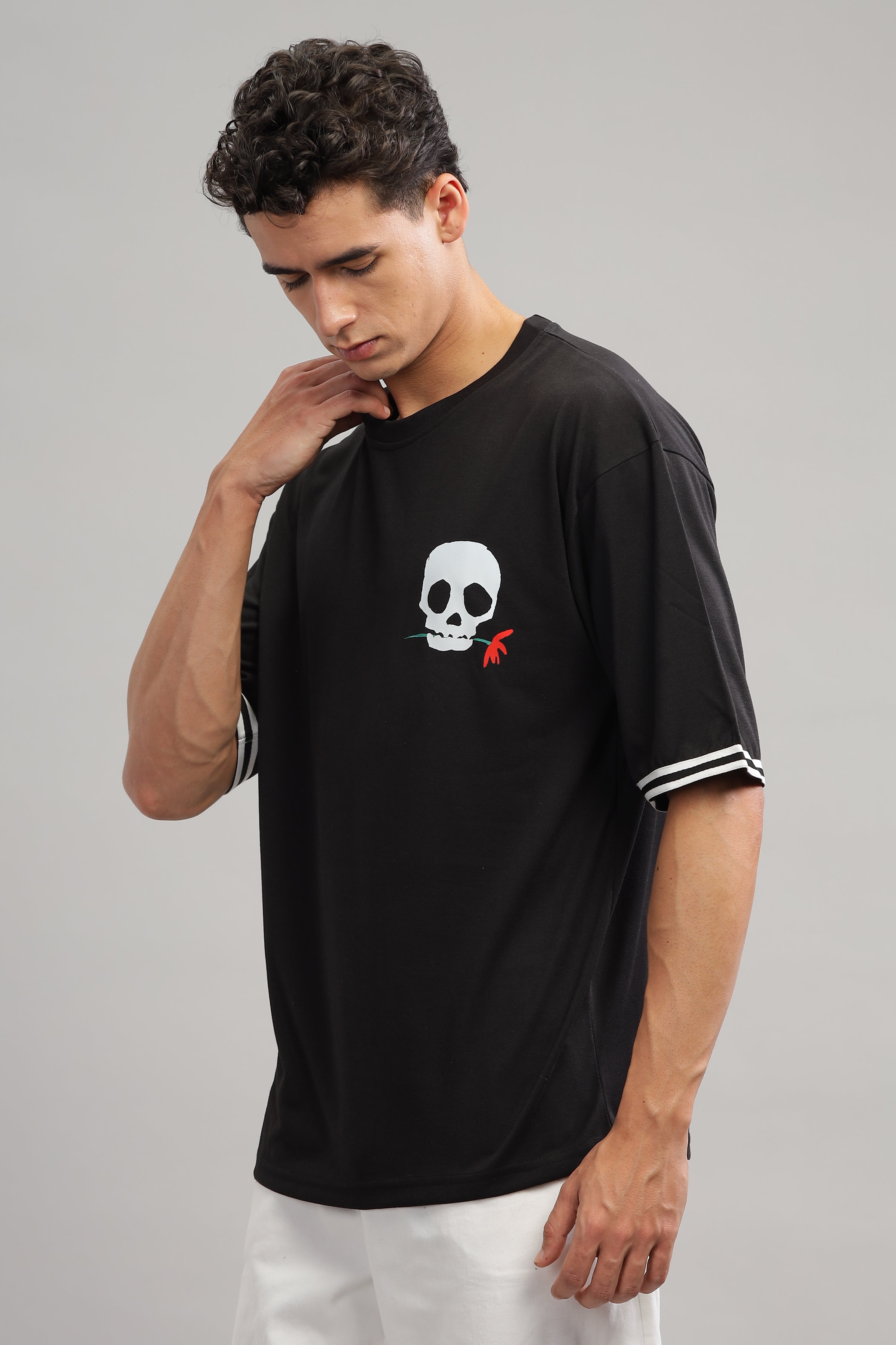 Black Oversized "Skeleton" T-Shirt