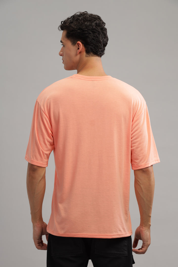 Coral Black Oversized "Skeleton" T-Shirt