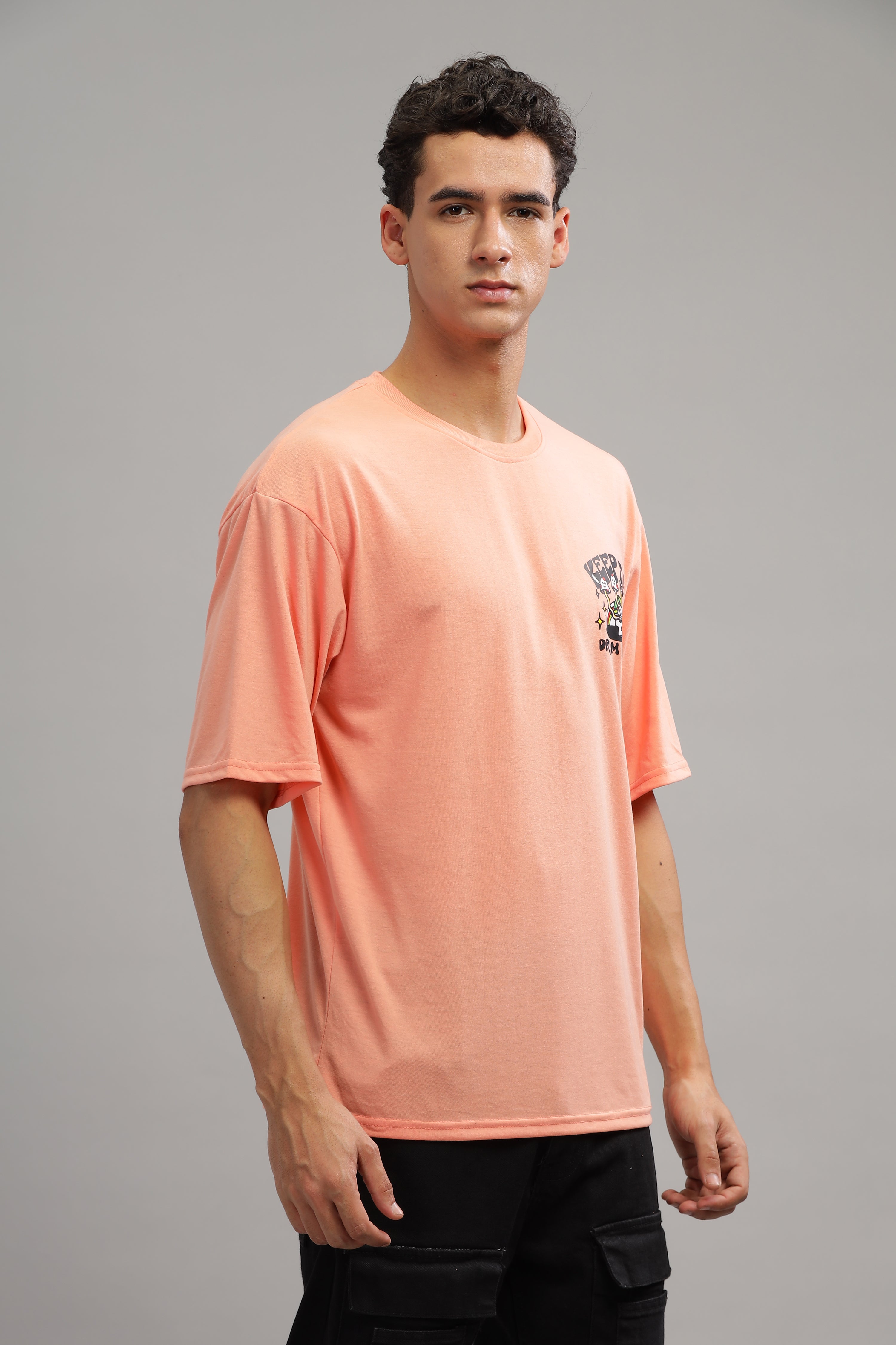 Coral Oversized "Keep The Dream Alive" T-Shirt