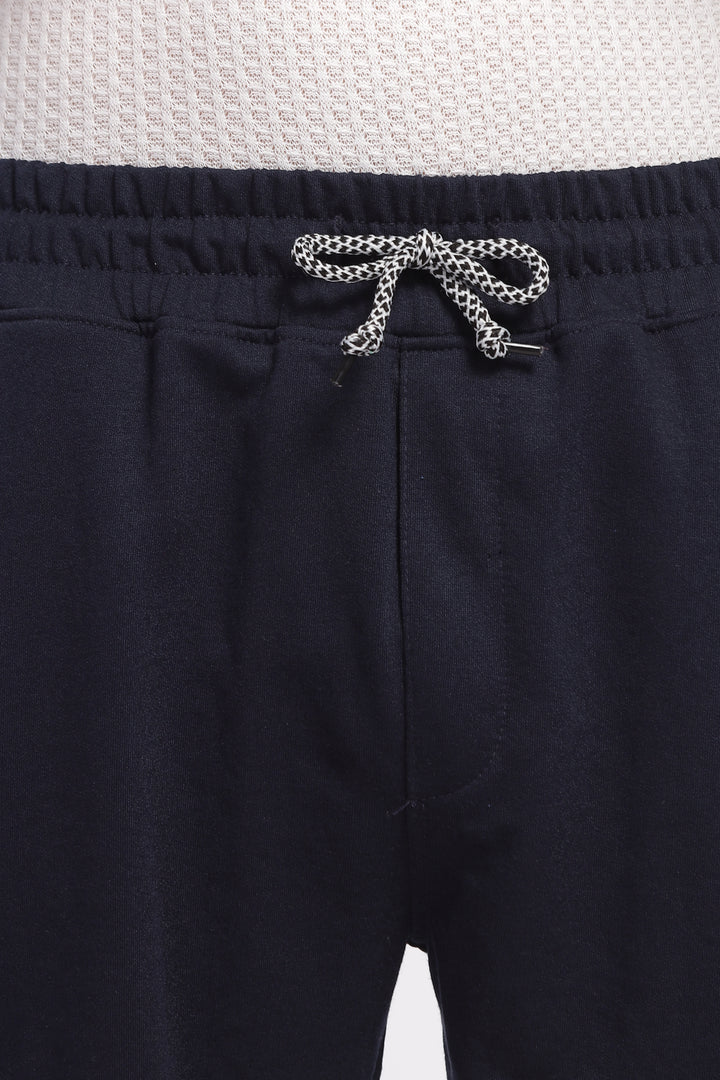 Navy Blue Premium Loop Knit Cotton Shorts