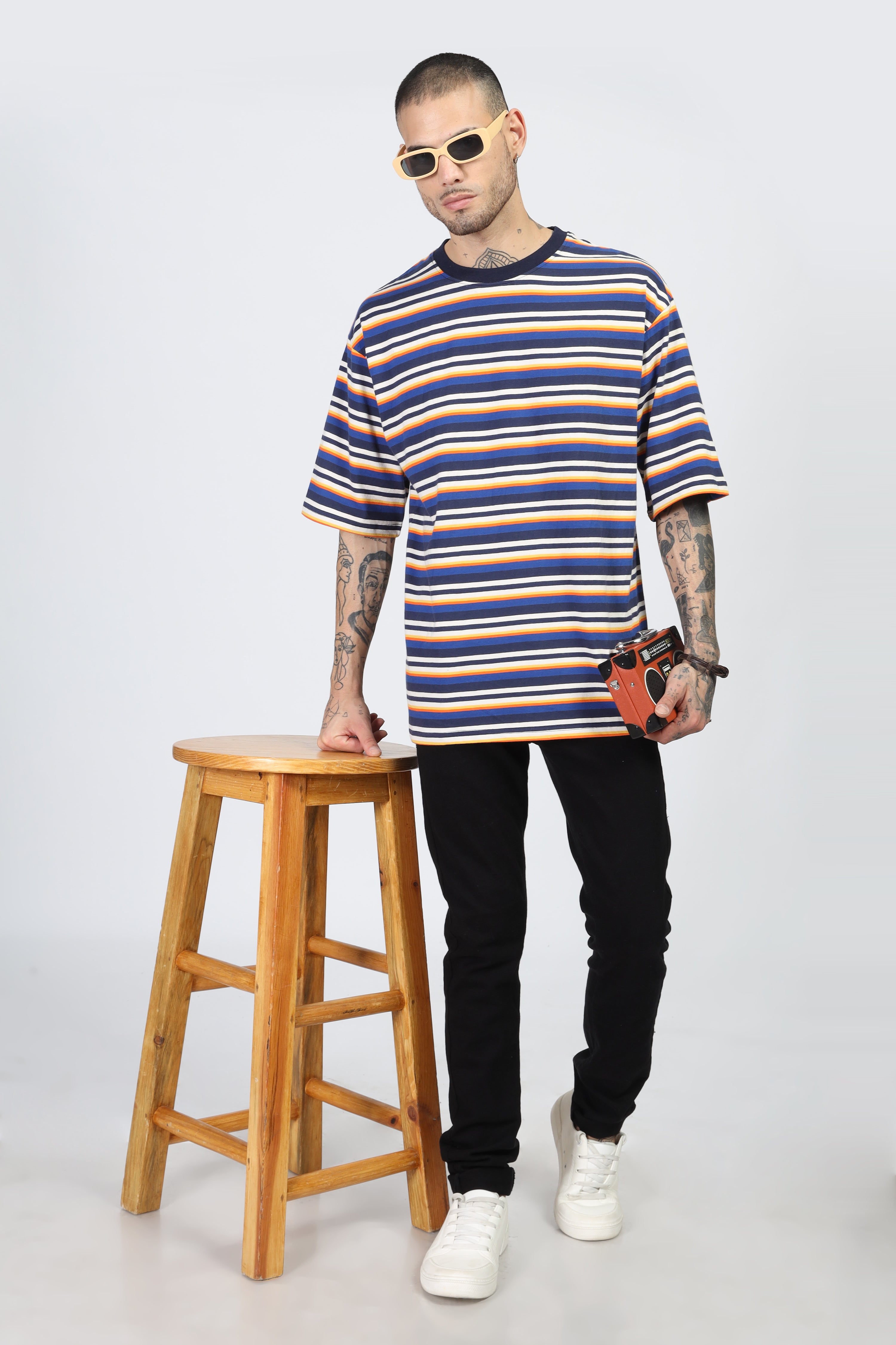 Black Horizontal Stripes T-Shirt
