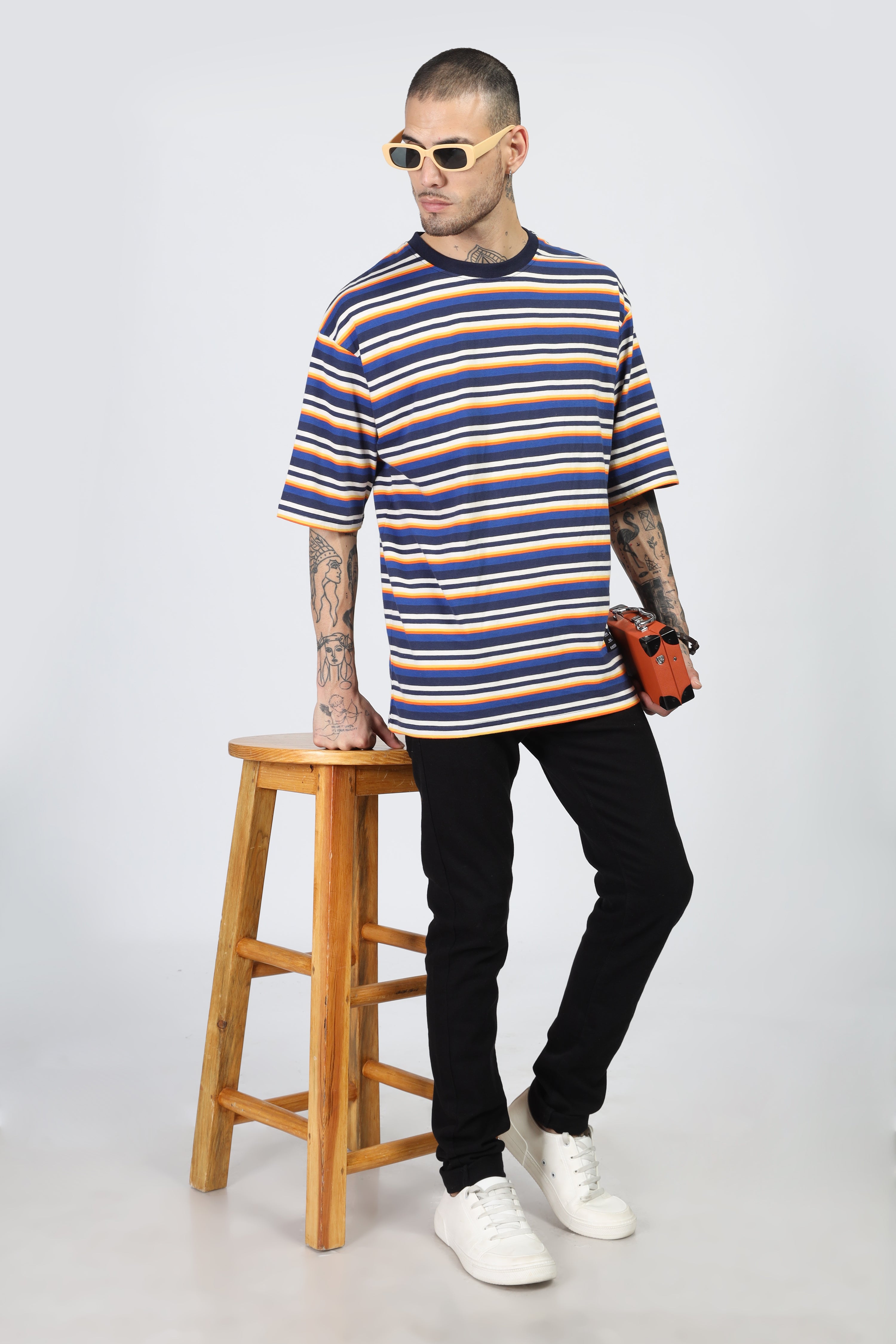 Black Horizontal Stripes T-Shirt