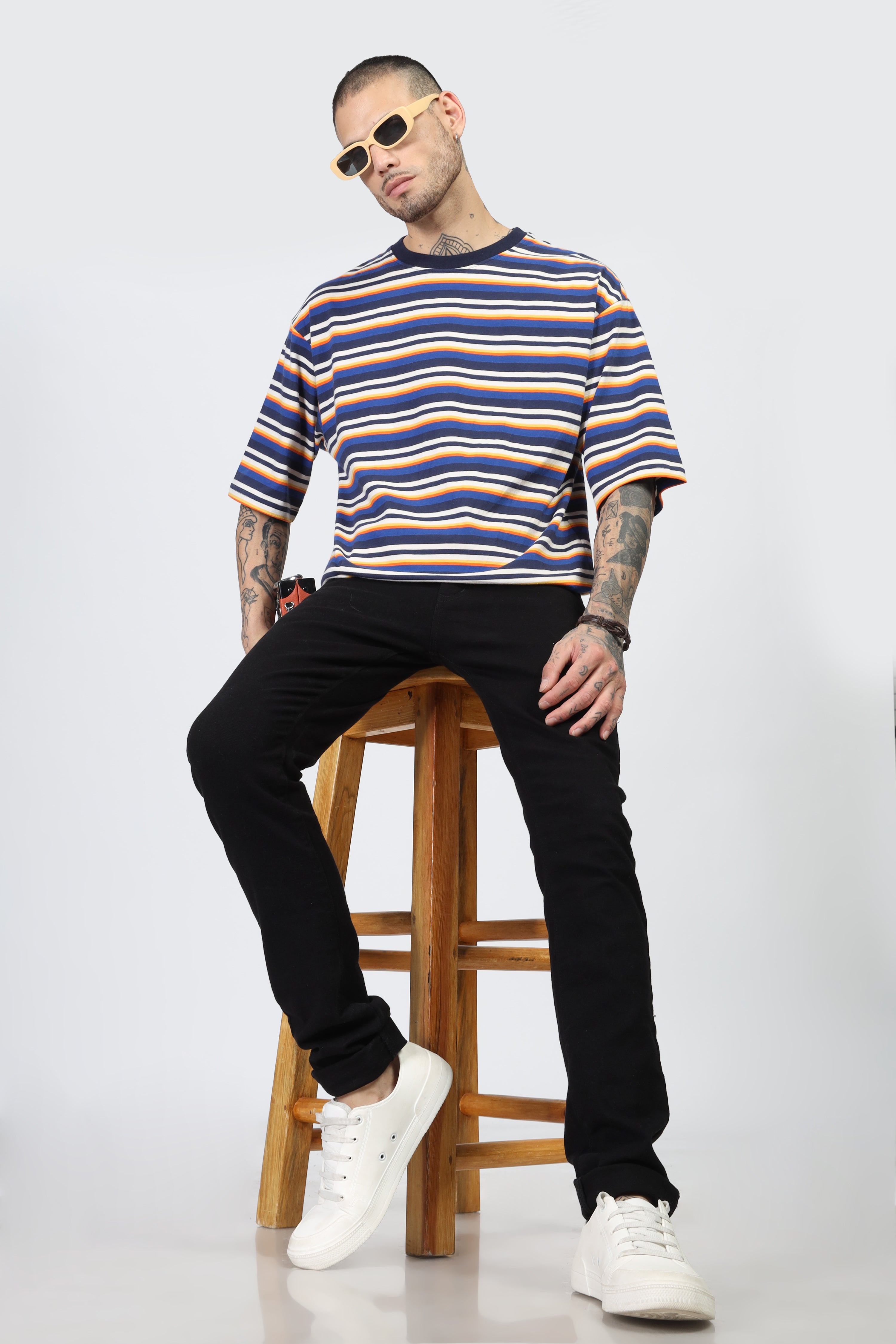 Black Horizontal Stripes T-Shirt