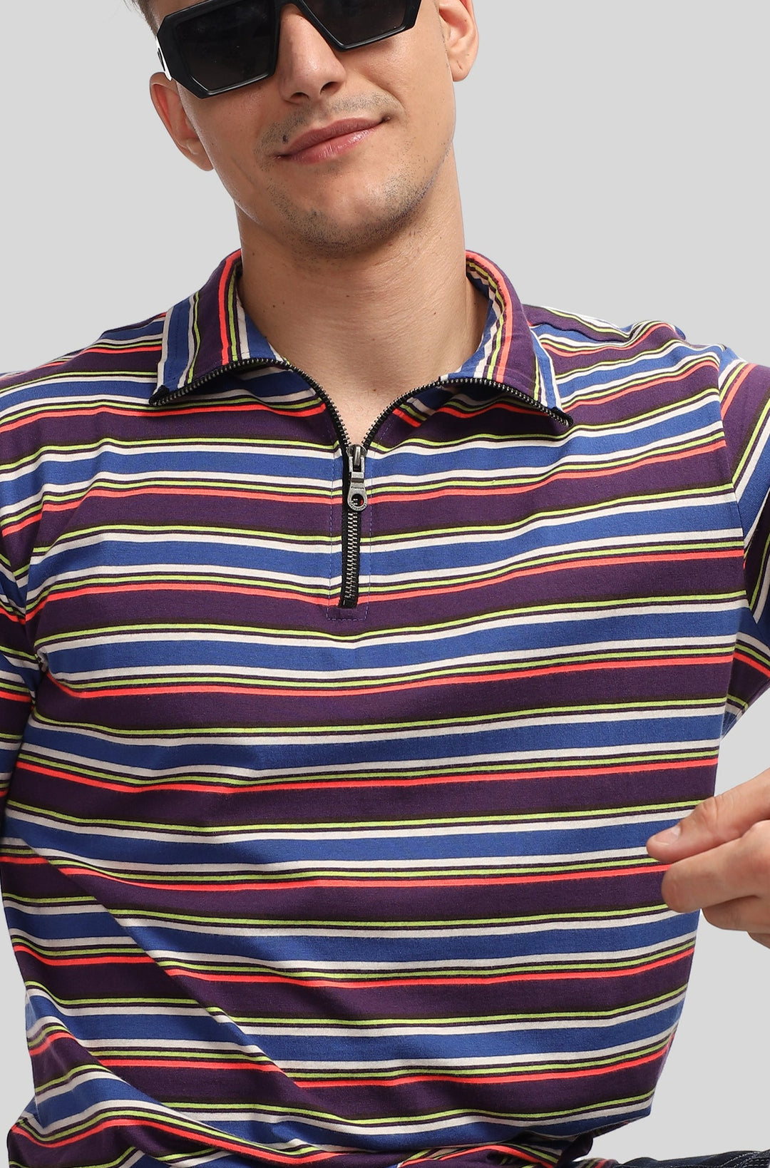 Chroma Zipper Closure T-Shirt
