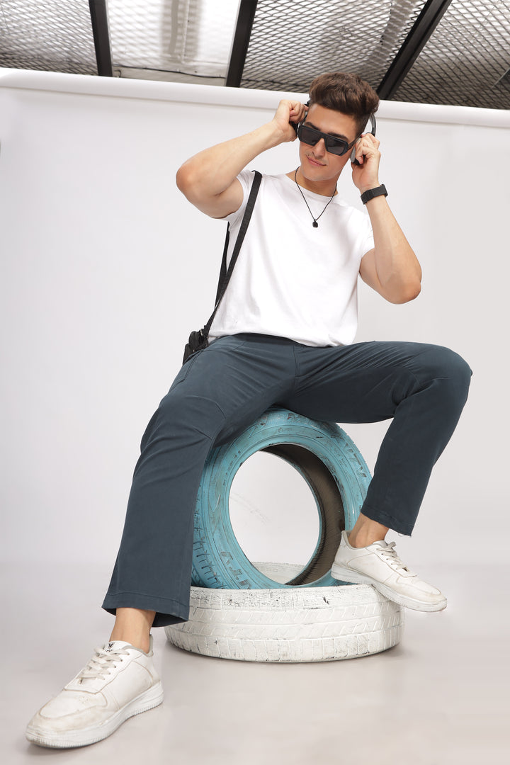 Bottle Green Relaxed Fit Cargo Pants