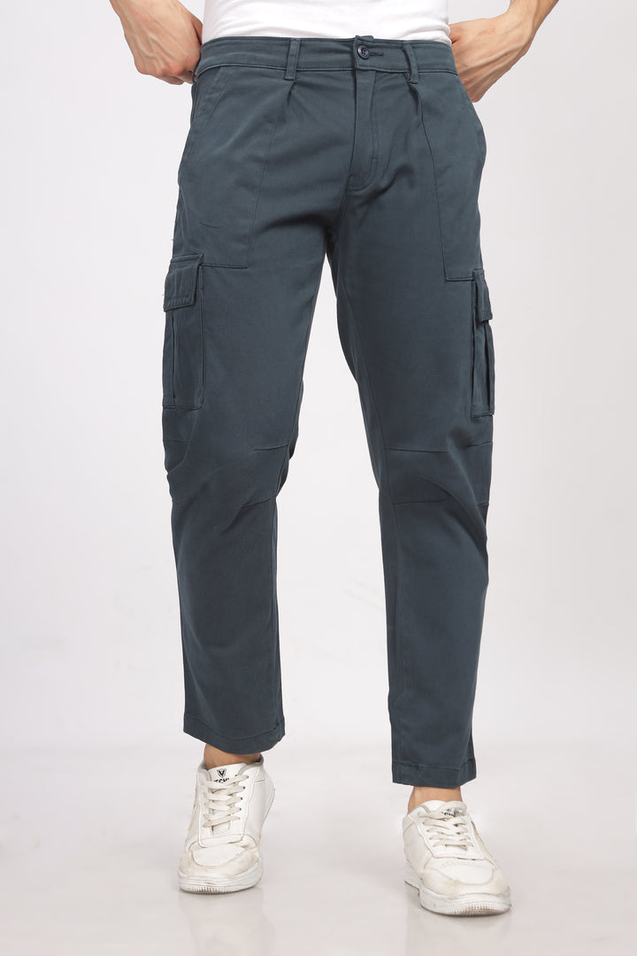 Bottle Green Relaxed Fit Cargo Pants