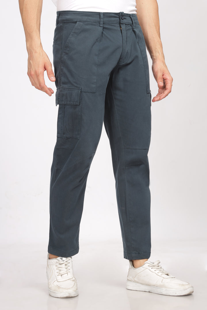 Bottle Green Relaxed Fit Cargo Pants