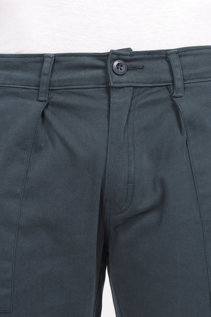 Bottle Green Relaxed Fit Cargo Pants