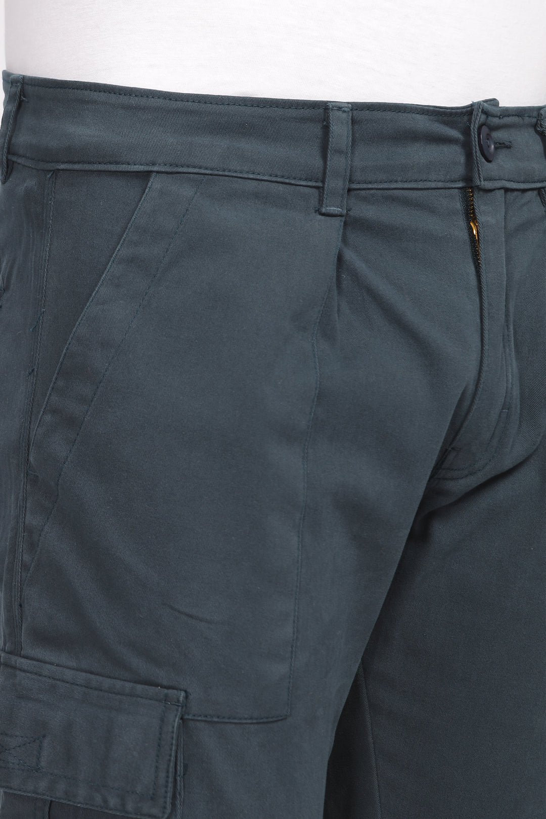 Bottle Green Relaxed Fit Cargo Pants