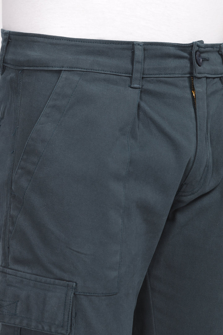 Bottle Green Relaxed Fit Cargo Pants