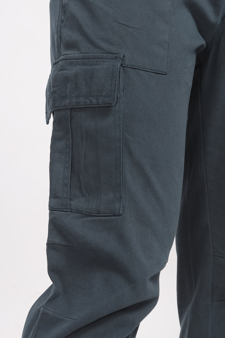 Bottle Green Relaxed Fit Cargo Pants