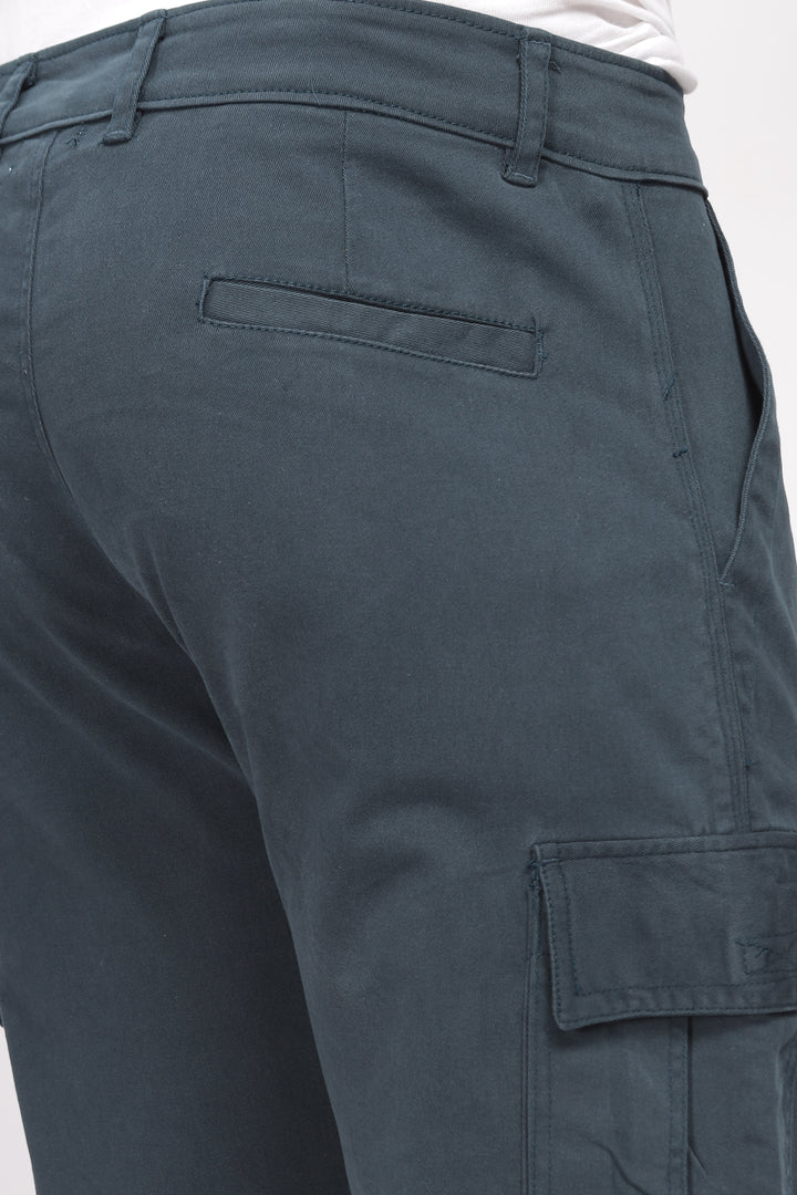 Bottle Green Relaxed Fit Cargo Pants