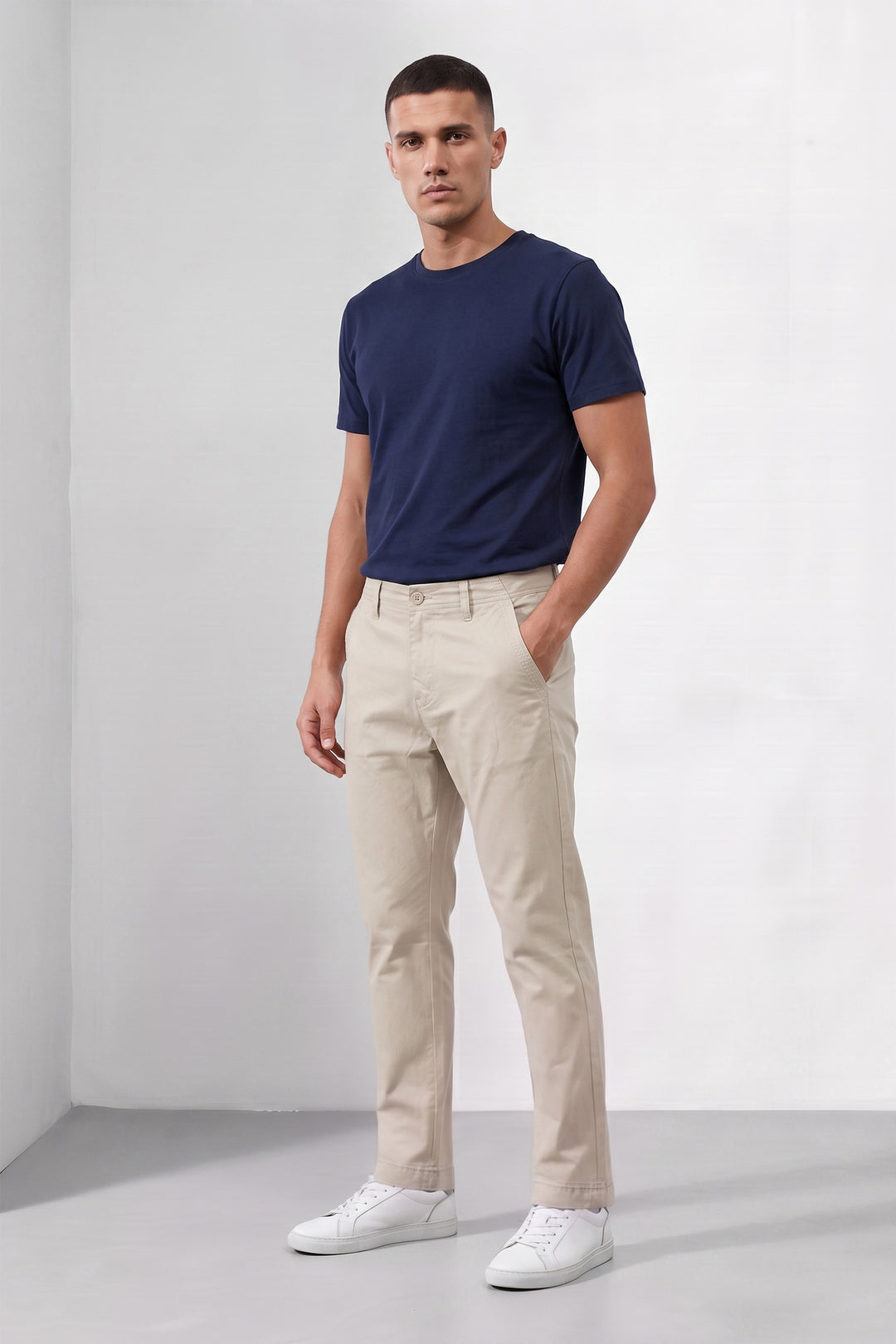 REGULAR FIT PLAIN TROUSER
