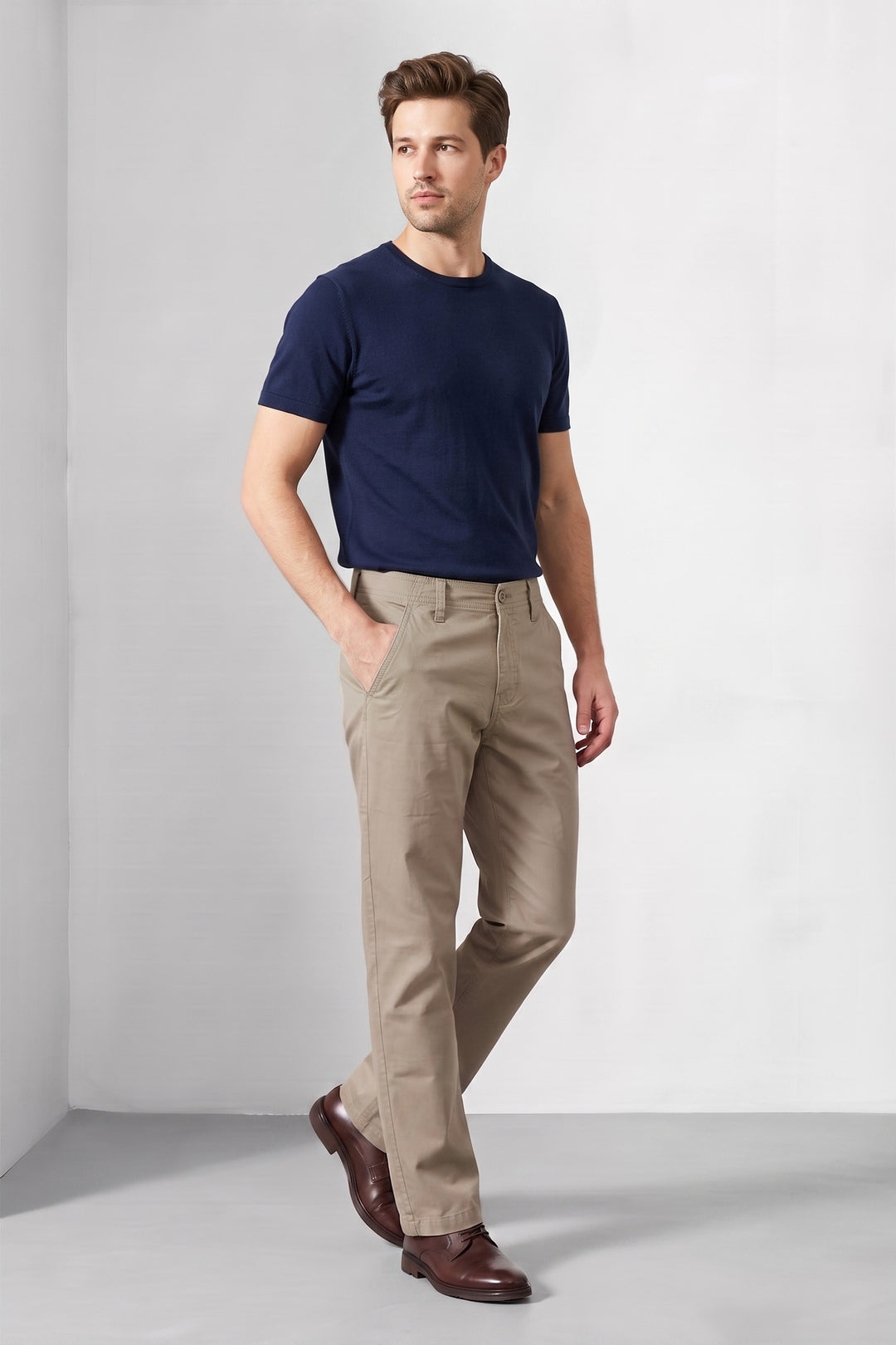 REGULAR FIT PLAIN TROUSER