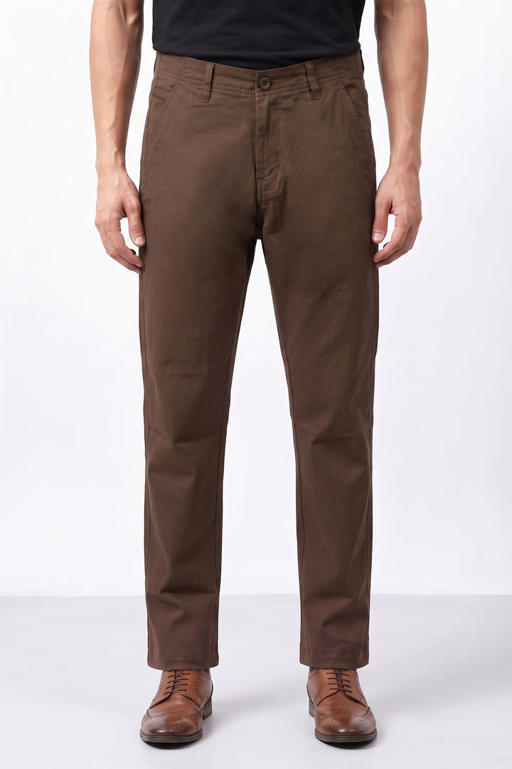 REGULAR FIT PLAIN TROUSER