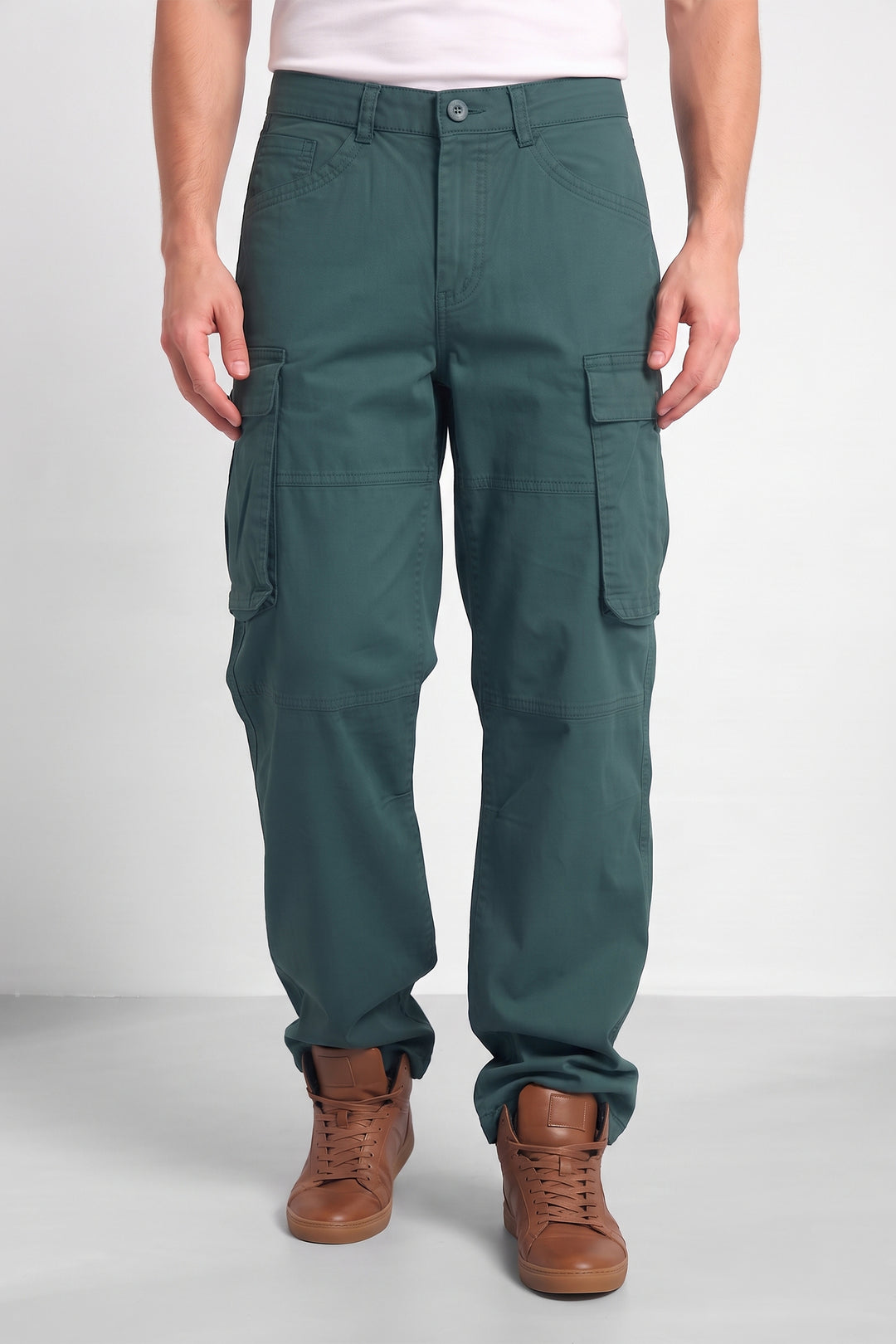 Olive Mens 6 Pocket Cargo Pants