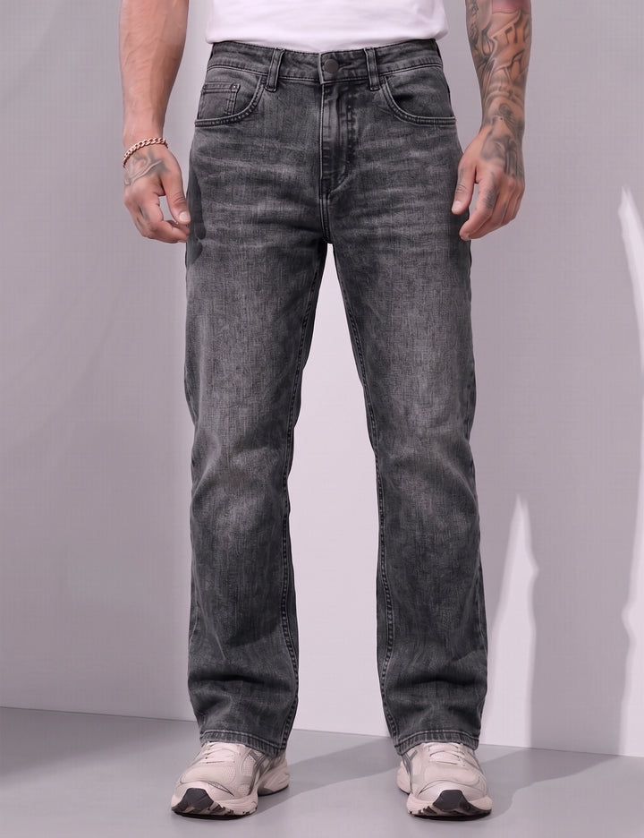 Steel Straight Fit Denim Jeans