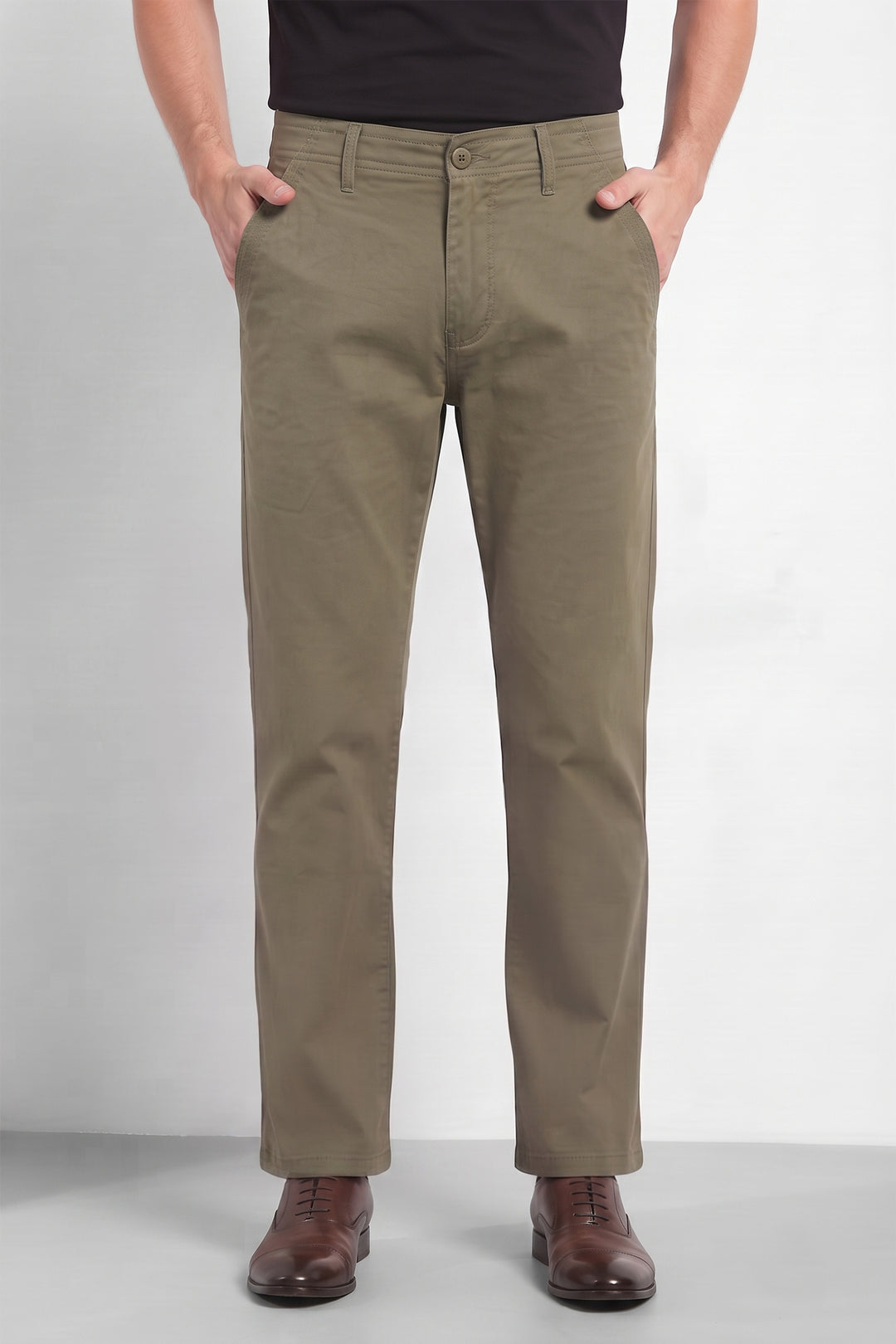 REGULAR FIT PLAIN TROUSER