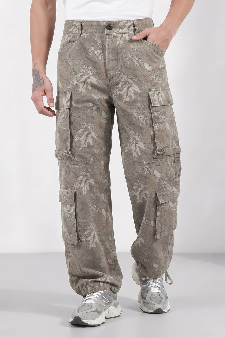 8 Pocket Military Style Camouflage Cargo Pants for Men