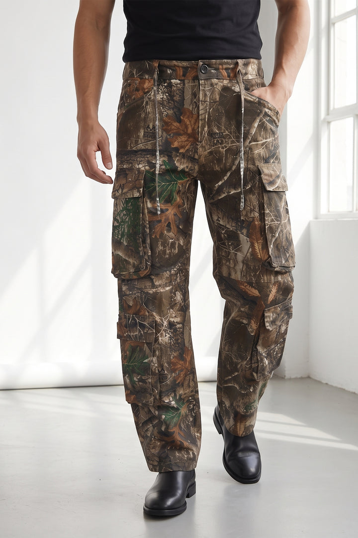 Multi Color Camouflage 8 Pocket Cargo Pants