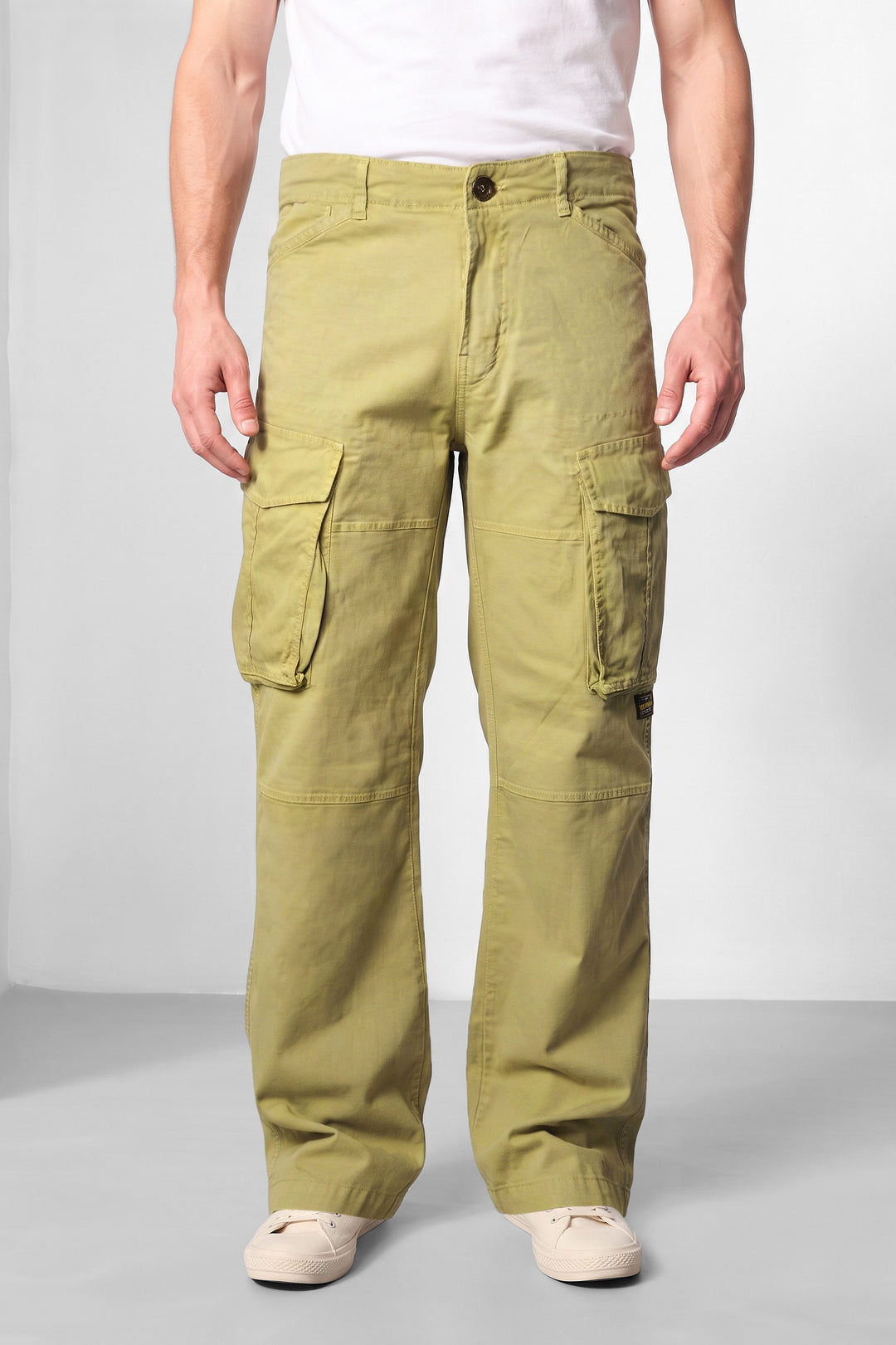 Fawn Premium Utility Cargo Trousers with 6-Pocket Design
