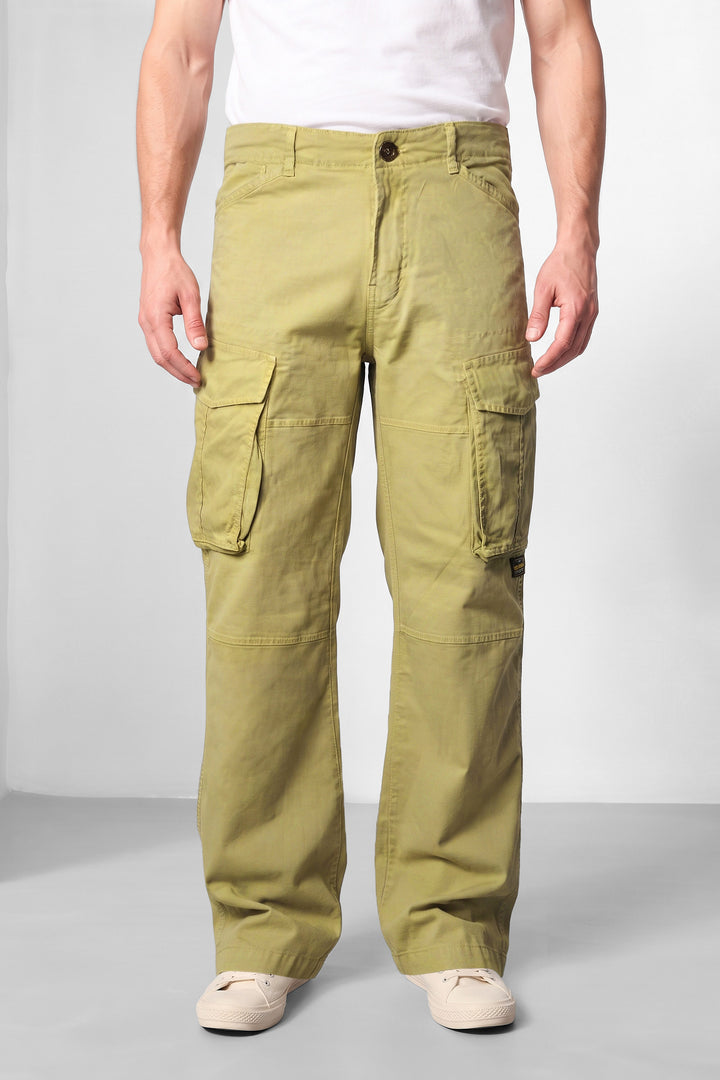 Fawn Premium Utility Cargo Trousers with 6-Pocket Design