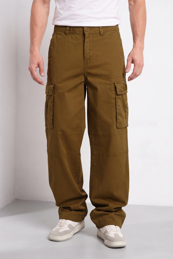 Brown Men’s 6 Pocket Cargo Pants