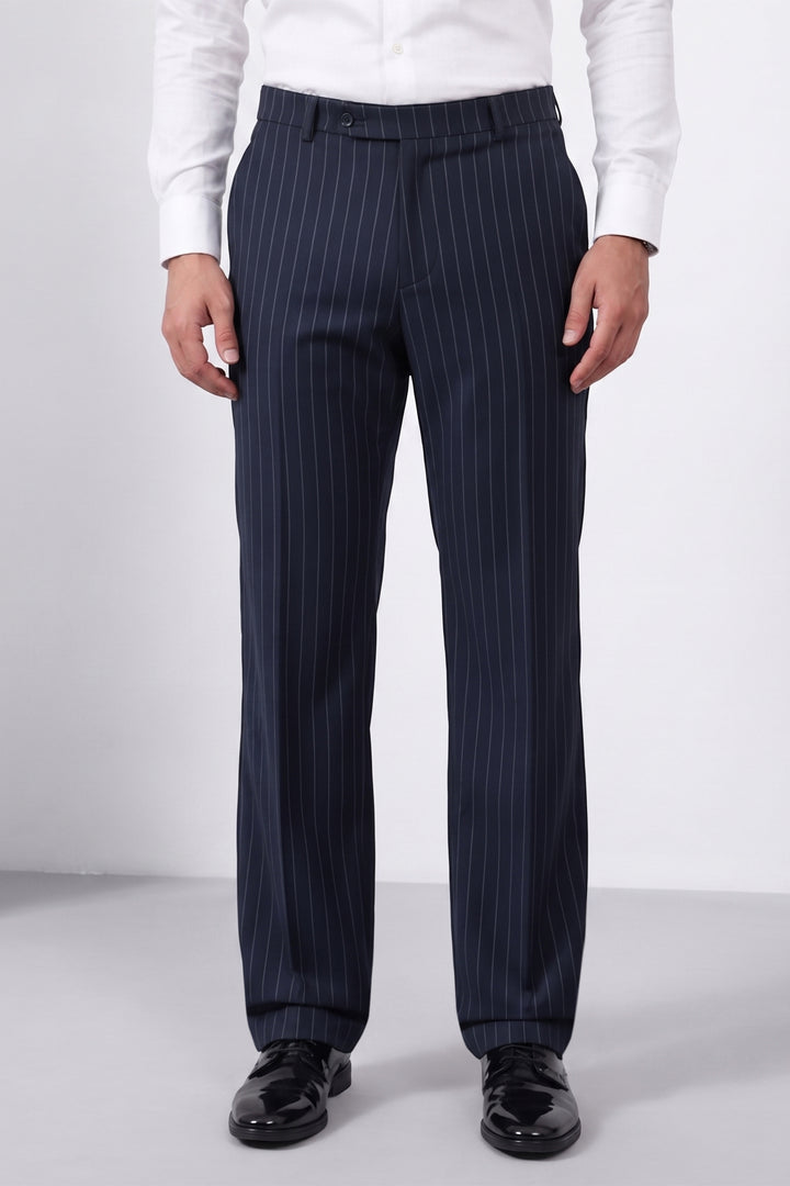 Men Striped Formal Kanso Trousers