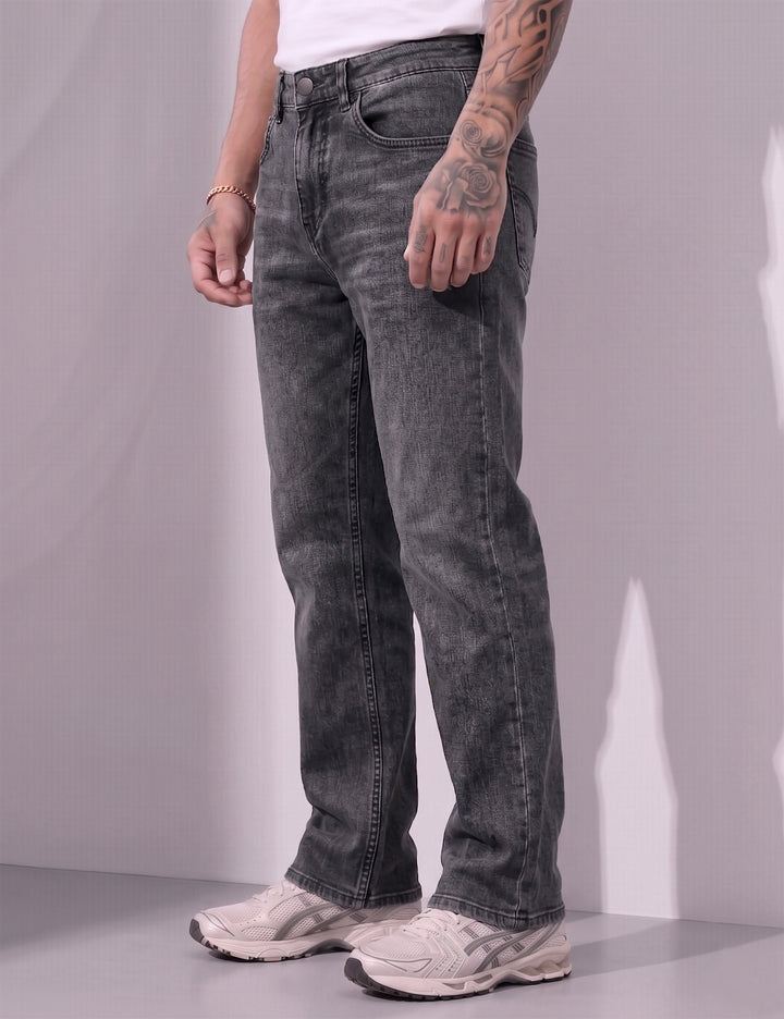Steel Straight Fit Denim Jeans