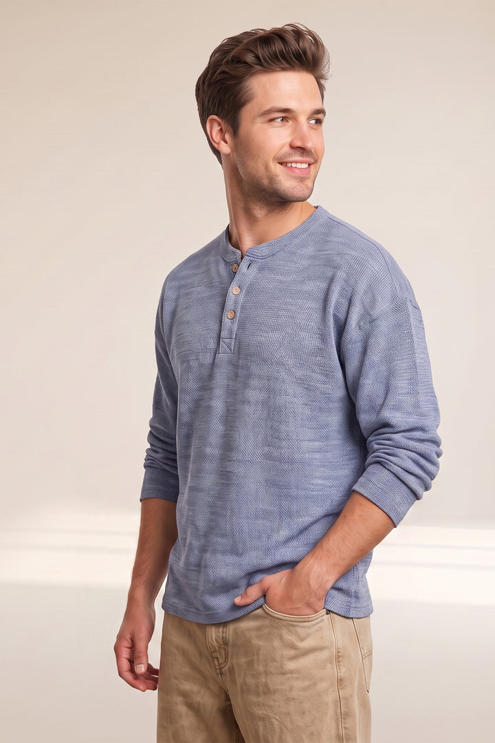 Full Sleeve Henley T-Shirt
