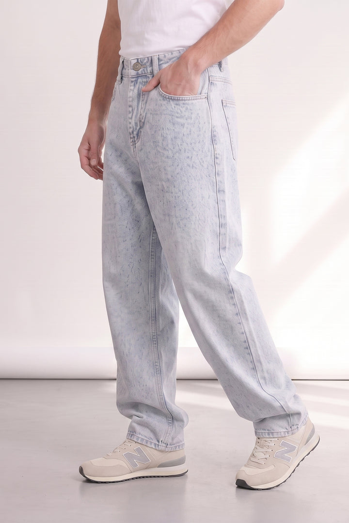 Light Blue Utility 6 Pocket Cargo Pants
