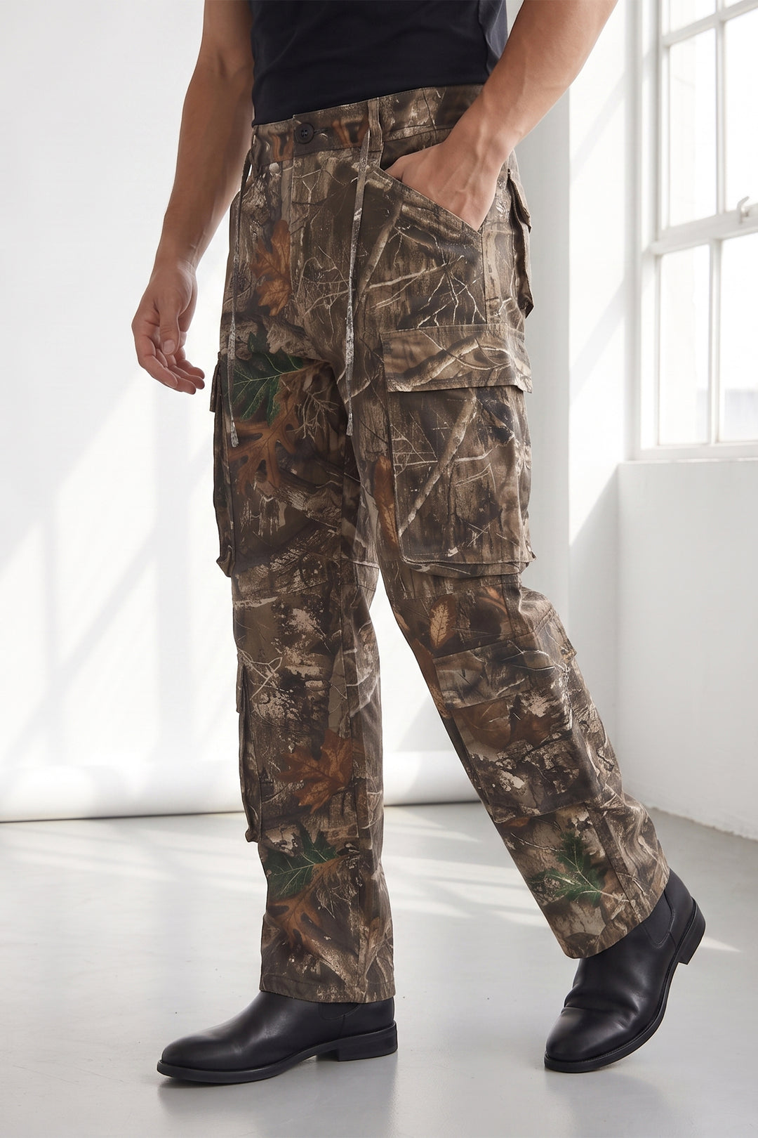 Multi Color Camouflage 8 Pocket Cargo Pants