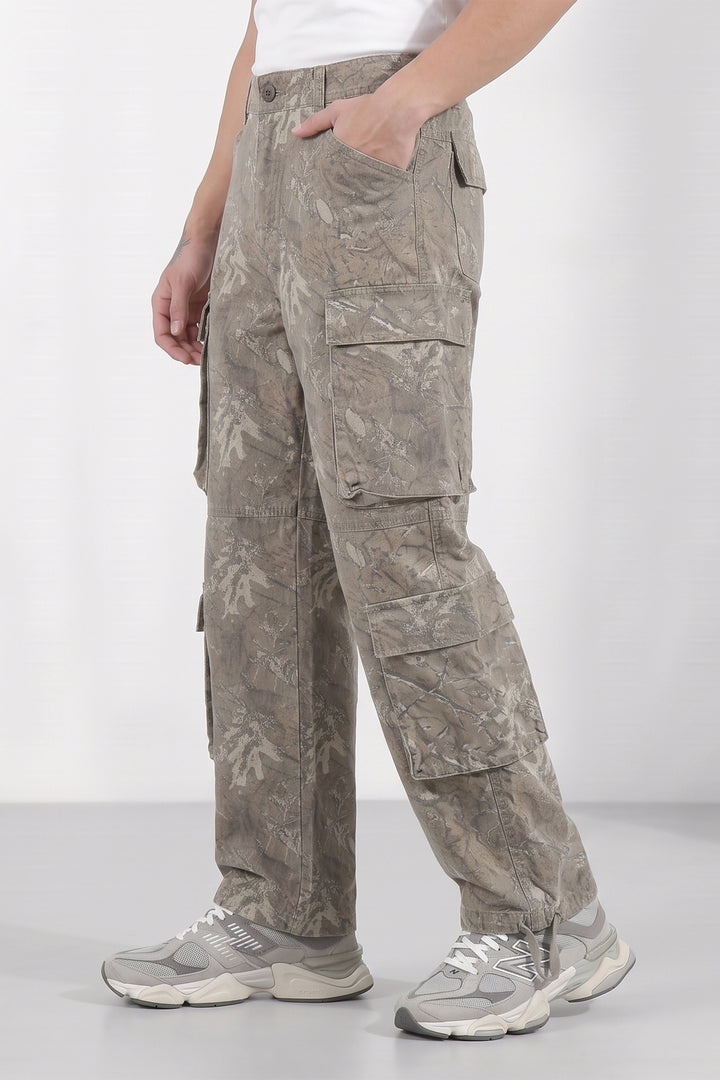 8 Pocket Military Style Camouflage Cargo Pants for Men
