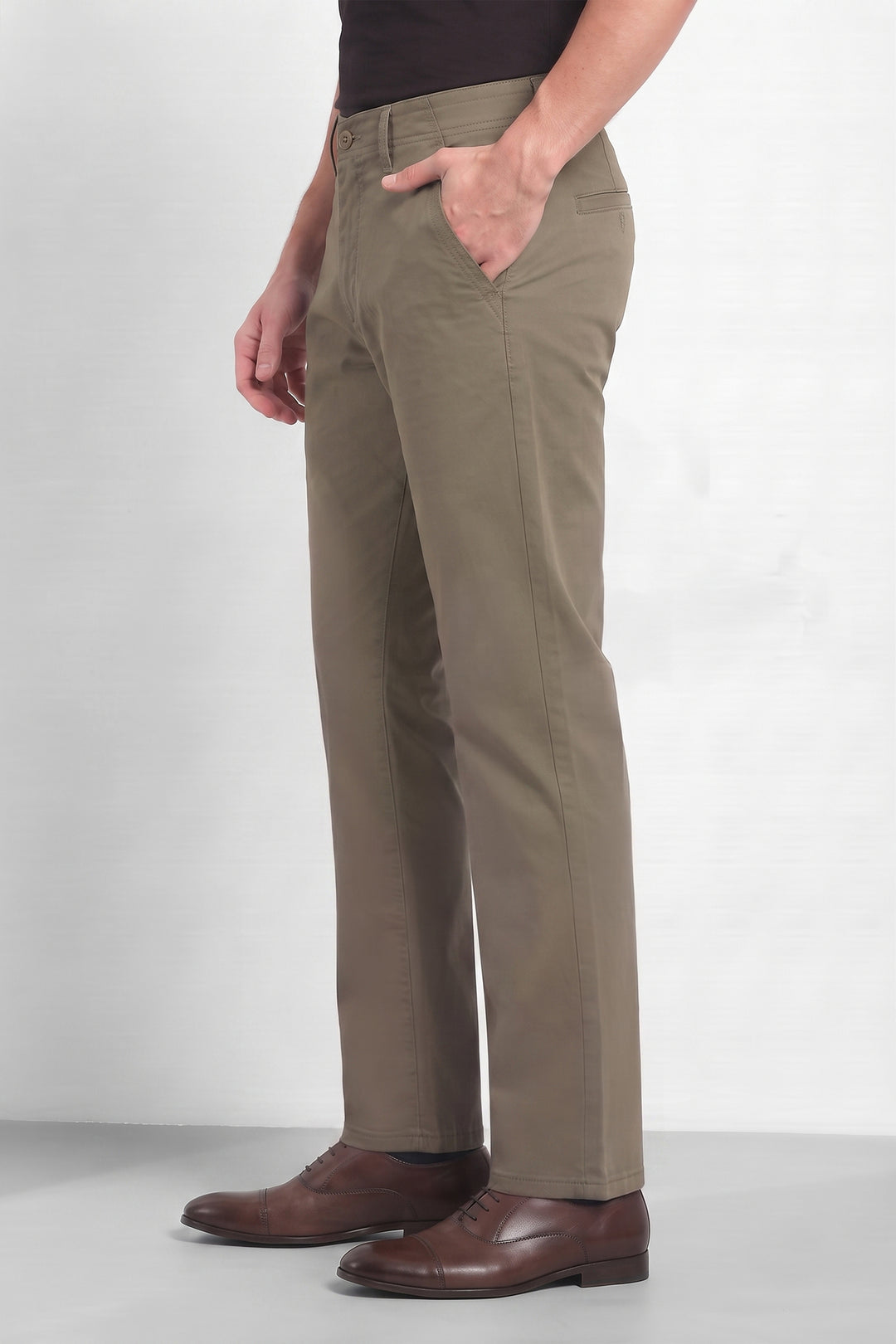 REGULAR FIT PLAIN TROUSER