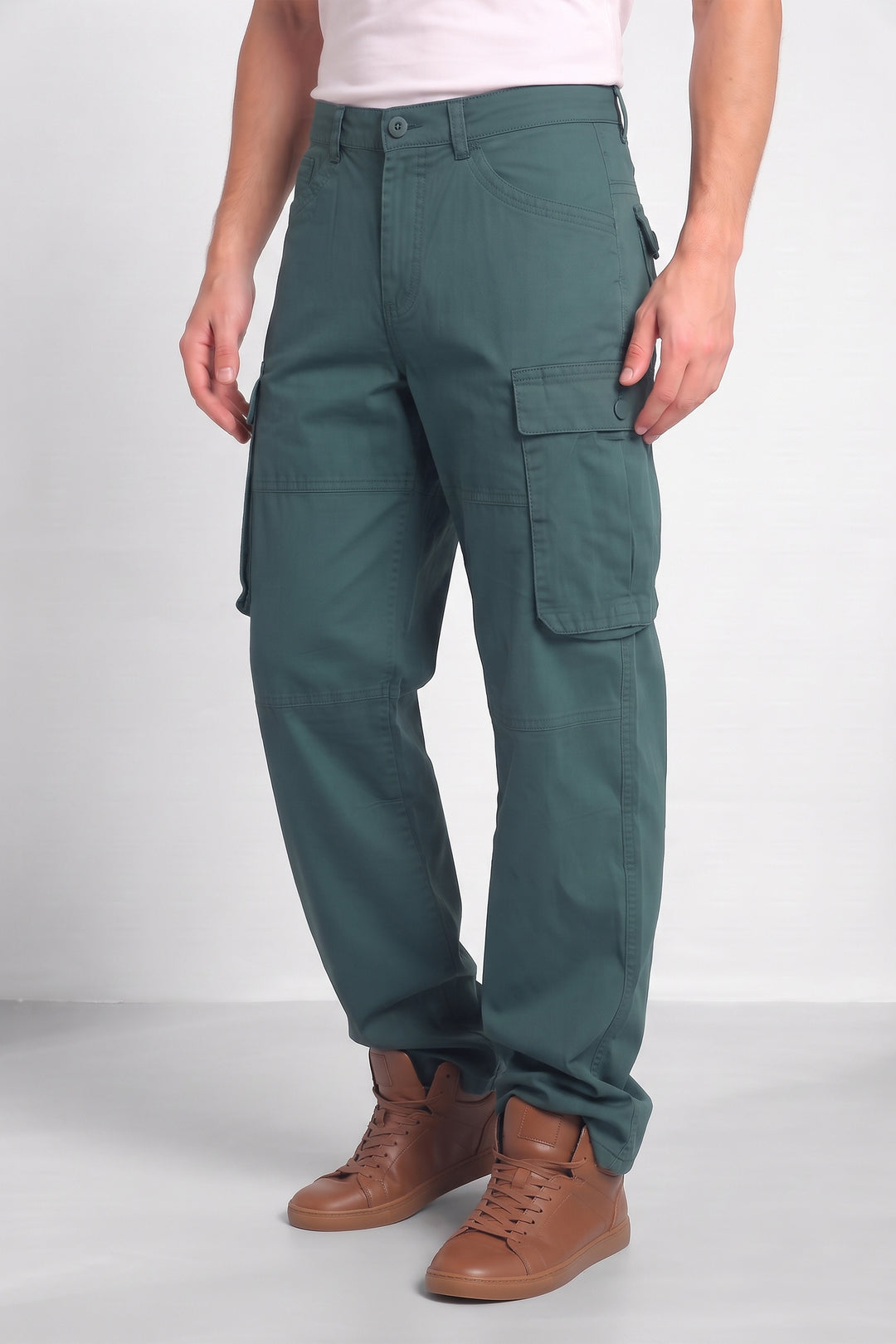Olive Mens 6 Pocket Cargo Pants