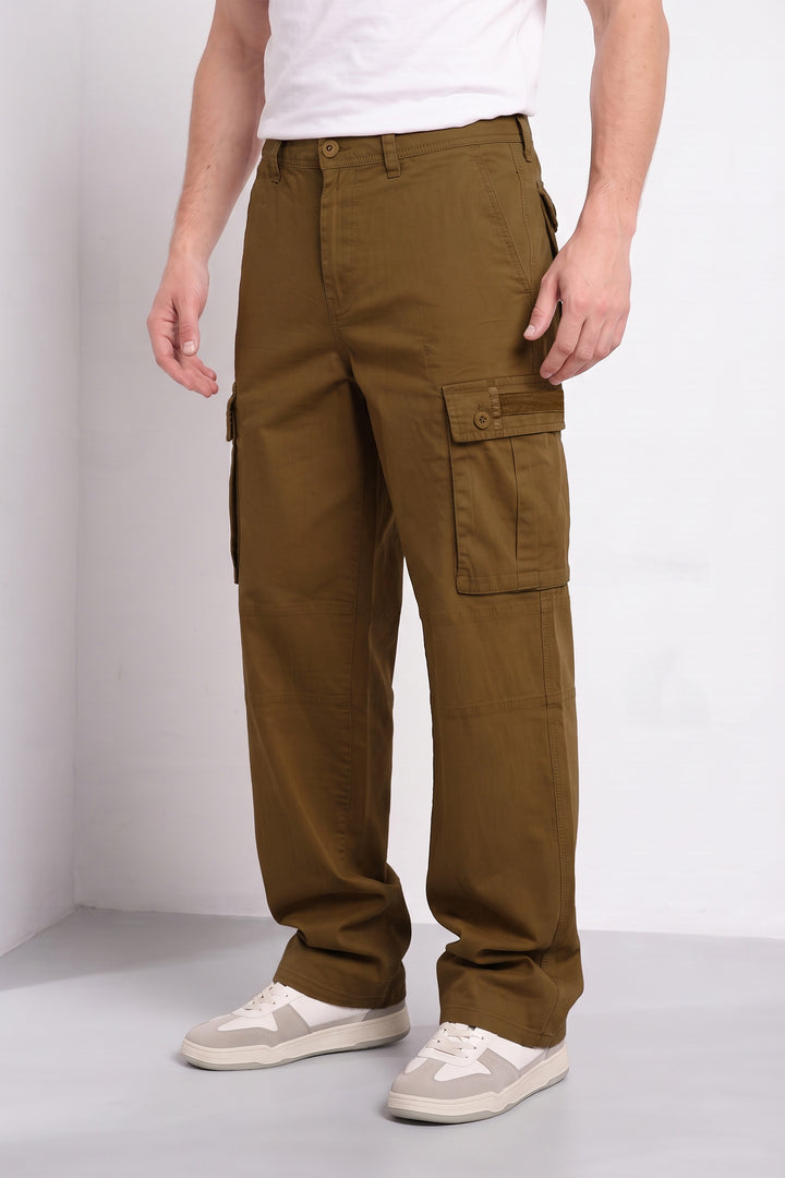 Brown Men’s 6 Pocket Cargo Pants