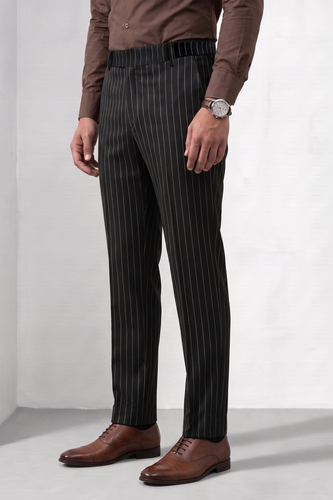 Men Striped Formal Kanso Trousers