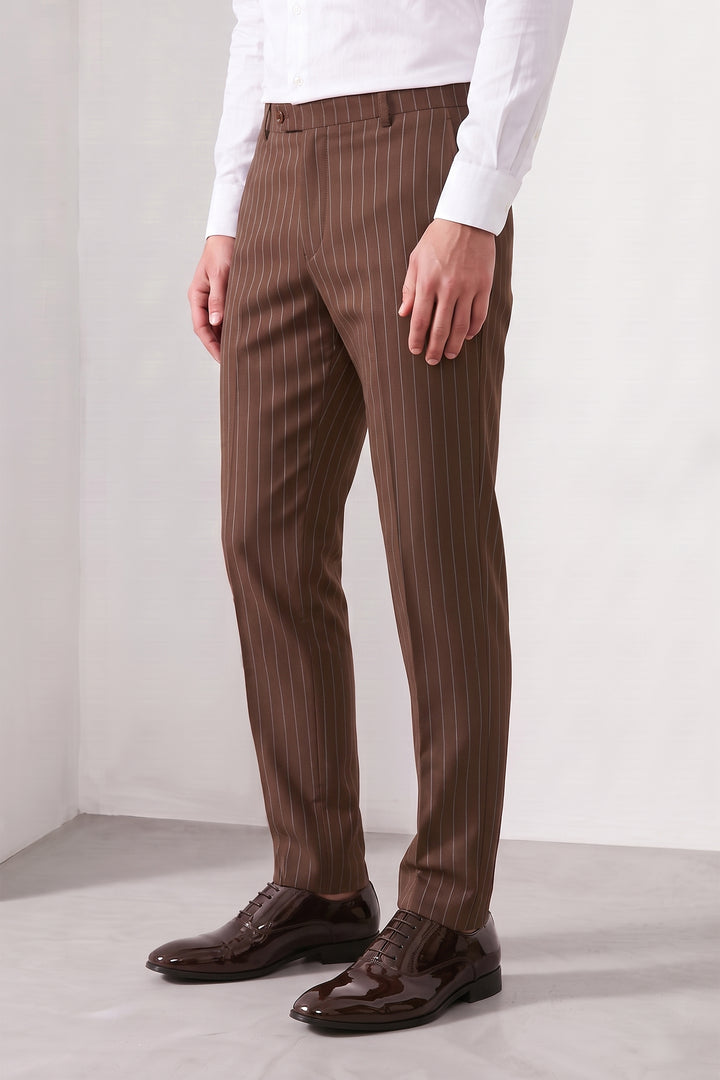 Men Striped Formal Kanso Trousers