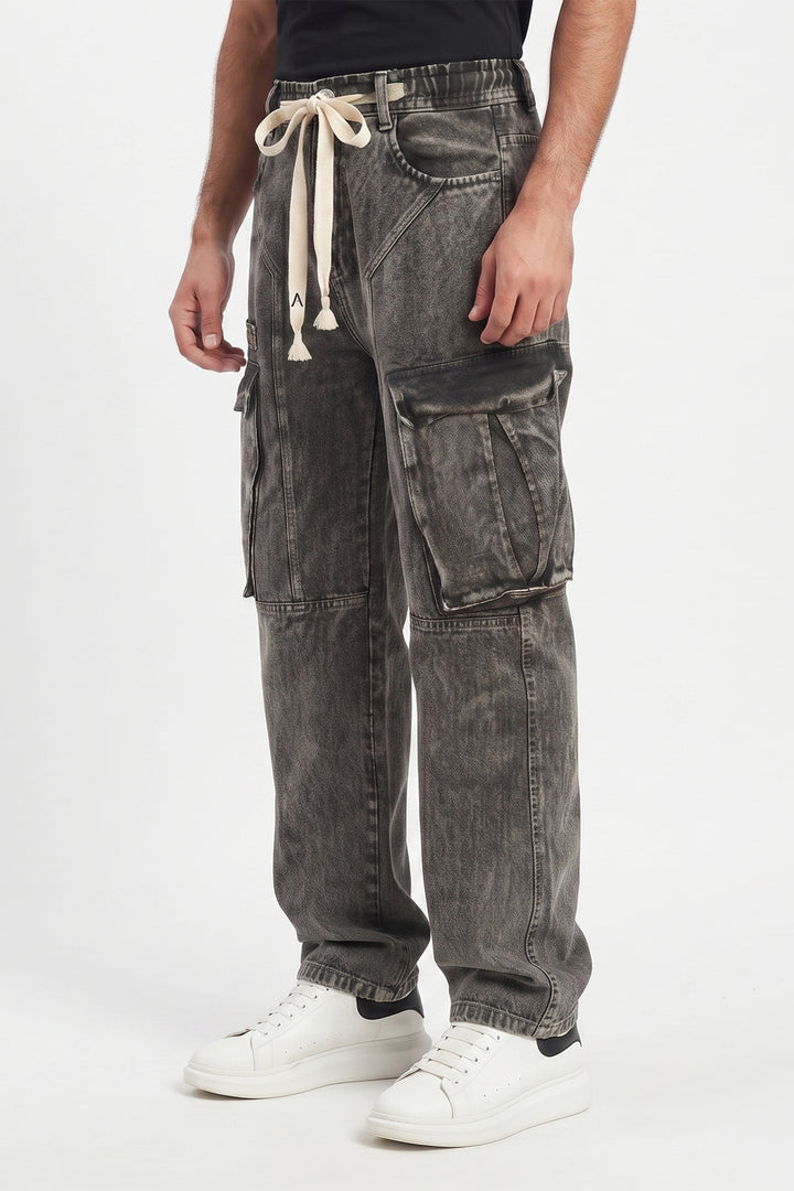 Gritstones Men's Utility 6 Pocket Cargo Pants