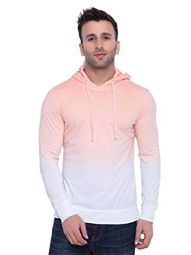 White Tie Dye Full Sleeve Hooded T-Shirt (Kunal Khemu)