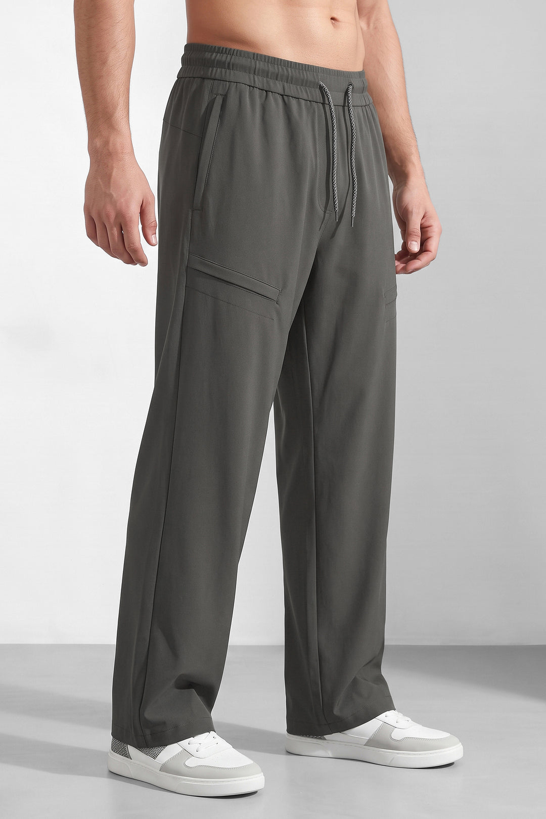 Dark Green Sculpted Fit Contemporary Sweatpants