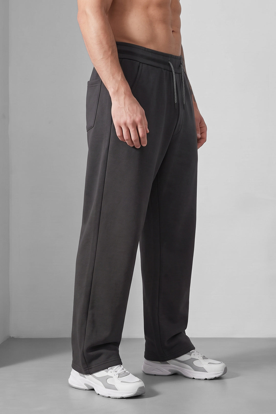 Grey Streetwear Essential Joggers