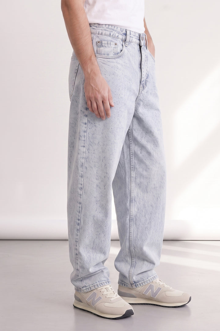 Light Blue Utility 6 Pocket Cargo Pants