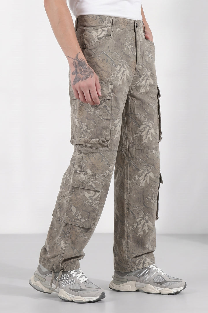 8 Pocket Military Style Camouflage Cargo Pants for Men
