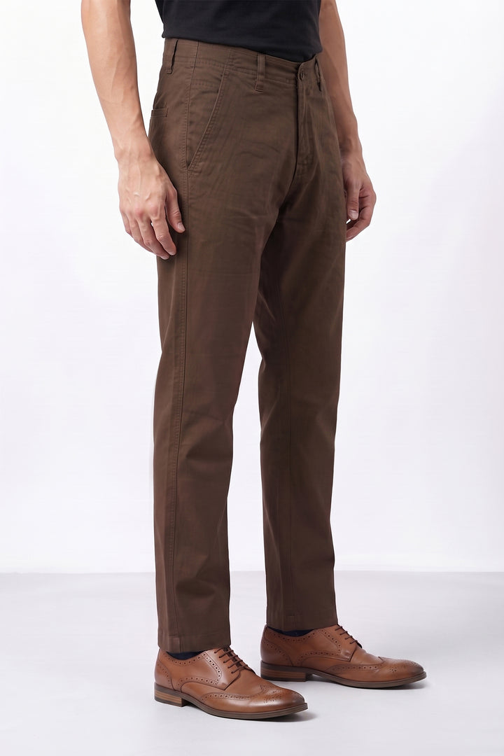 REGULAR FIT PLAIN TROUSER
