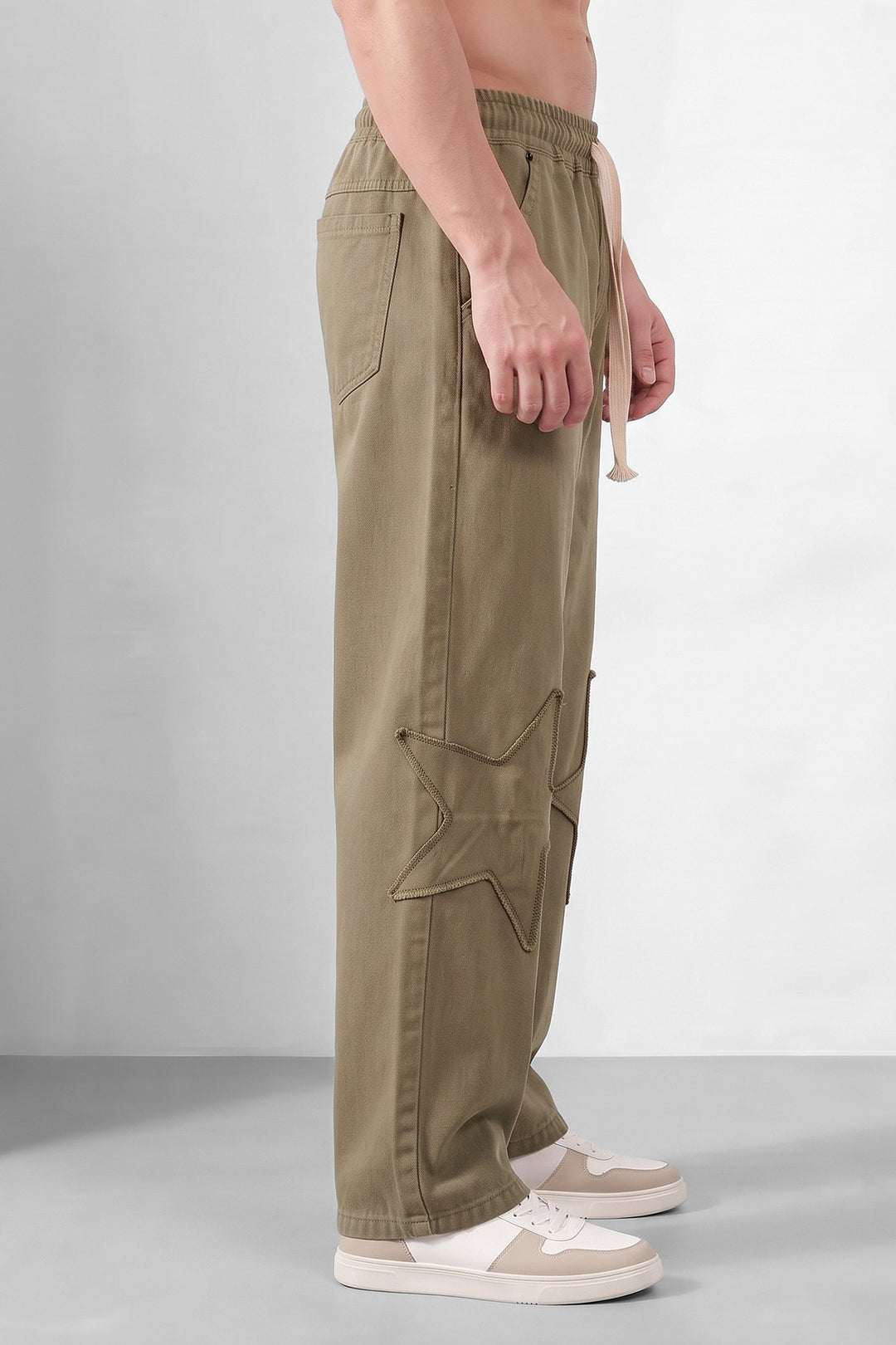 Light Green Modern Utility Acid Wash Sweatpants